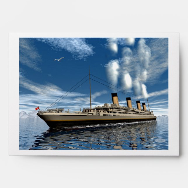Titanic ship - 3D render Envelopes (Front)