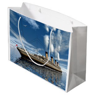 Titanic ship - 3D render Large Gift Bag