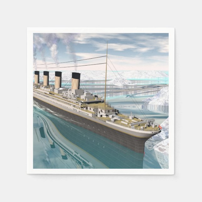 Titanic ship - 3D render Napkin (Front)