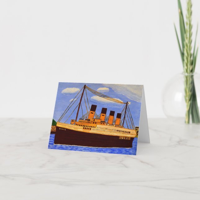 Titanic Ship greeting card  (Front)