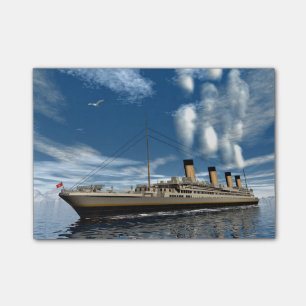 Titanic ship post-it notes