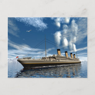 Titanic ship postcard