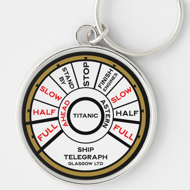 Titanic Ship Speed Keychain (Front)