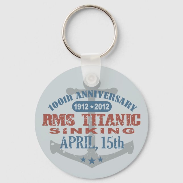 Titanic Sinking 100 Year Anniversary Keychain (Front)