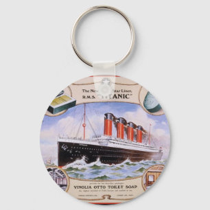 Titanic Soap Label Keychain
