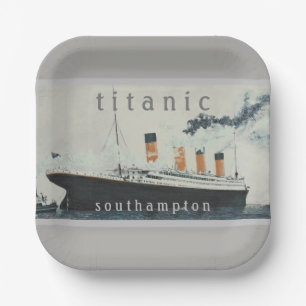 TITANIC Square Party Paper Plates