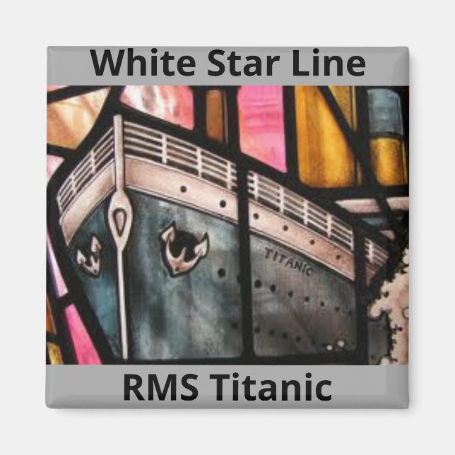 Titanic sur un aimant de réfrigérateur (Devant)