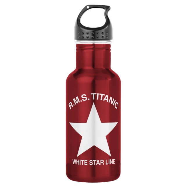 Titanic, White Star Line, 532 Ml Water Bottle (Front)