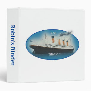 Titanic White Star Line Ship Binder