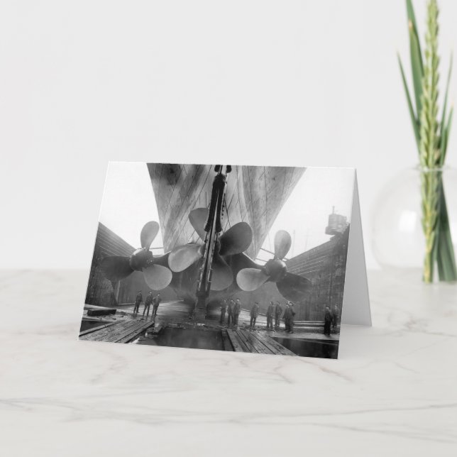 Titanic's propellers card (Front)