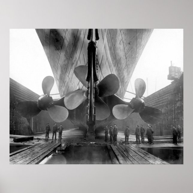 Titanic's propellers poster (Front)