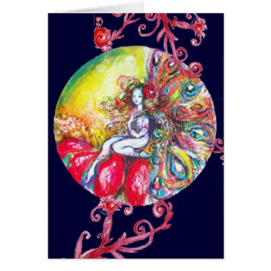 TITANIE / Fleur assise sur une fleur rouge