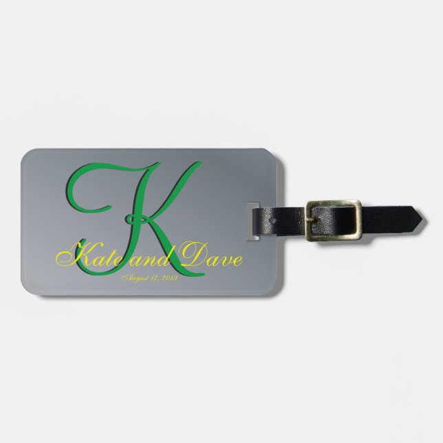 Titanium Best Fun Fab Luggage Tag (Front Horizontal)