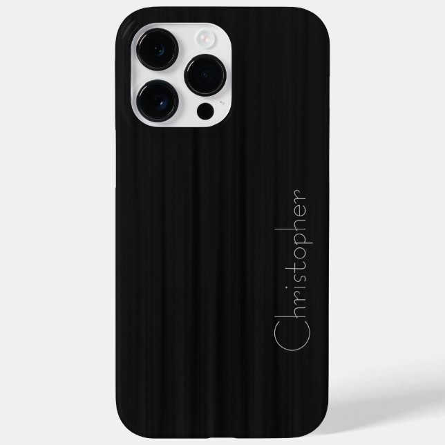 Titanium Black Silver Stainless Steel Print Case-Mate iPhone Case (Back)