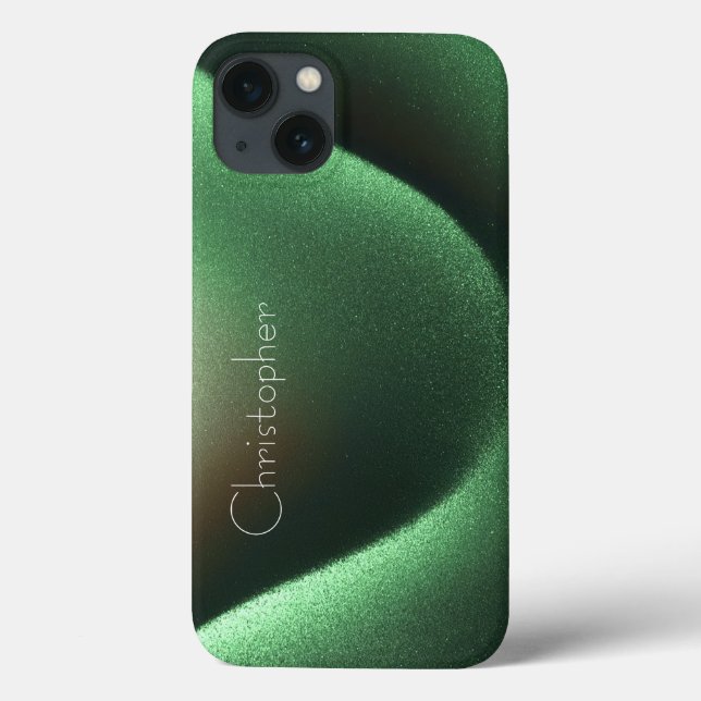 Titanium green Stainless Steel Print iphone 15  Case-Mate iPhone Case (Back)