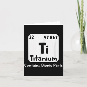Titanium Hip Replacement Funny Broken Hip Surgery Card
