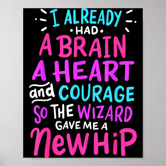 Titanium Hip Replacement Surgery Humor Funny New H Poster (Front)