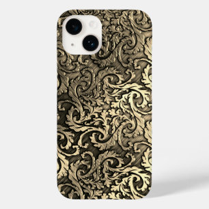 Titanium Polished gold Radial Metallic iphone 15 Case-Mate iPhone 14 Case