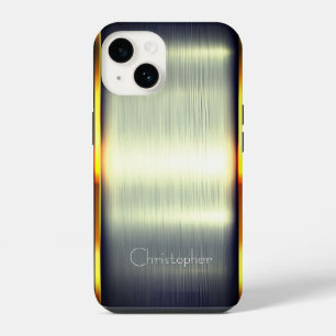 Titanium Polished green Radial Metallic iphone 15 14 Case