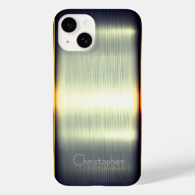 Titanium Polished green Radial Metallic iphone 15 Case-Mate iPhone Case (Back)