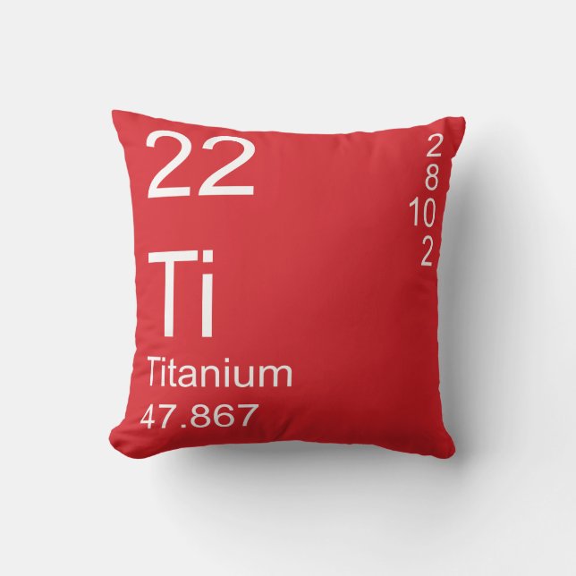 Titanium Throw Pillow (Front)