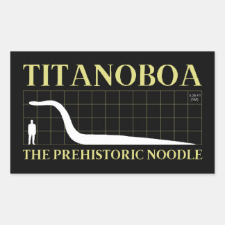Titanoboa Extinct Large Snake Prehistoric Noodle Sticker
