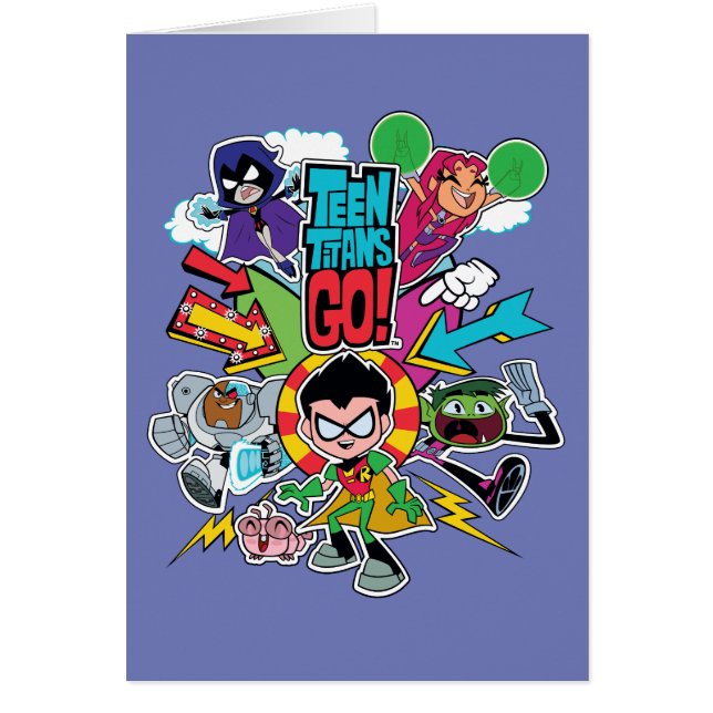 Titans Ados, allez ! | Graphique Flèche d'équipe (Devant)