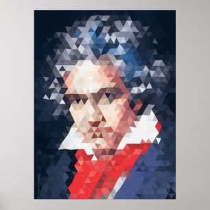 Titans of Music : Poster Beethoven (Bas poly)