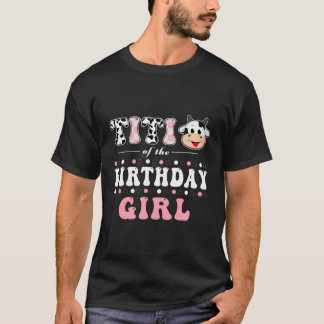 Titi Of The Birthday Girl Farming Animals B-Day Pa T-Shirt