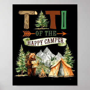 Titi of the happy camper first birthday camping poster