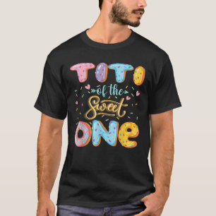 Titi Of The Sweet One 1St Birthday Girl Doughnut L T-Shirt