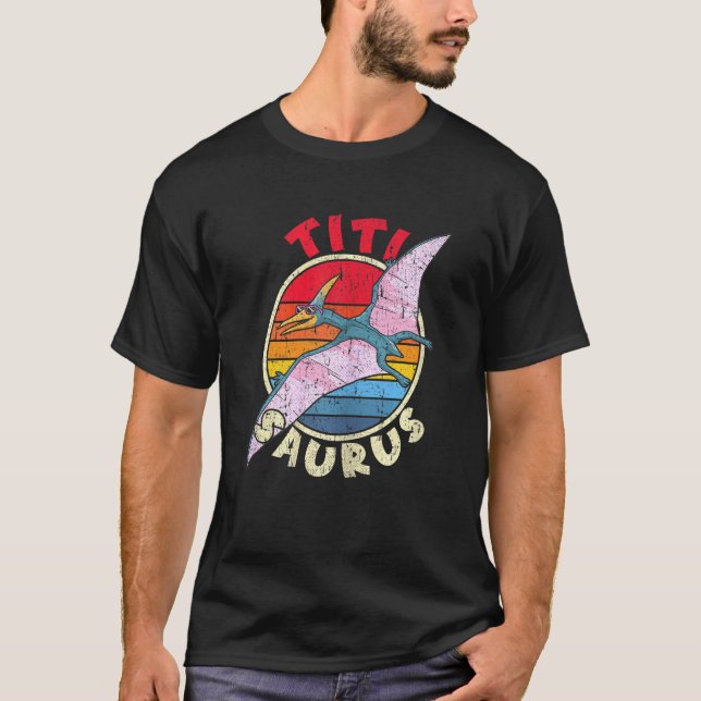 Titi Saurus I Pterodactylus I Family Matching T-Shirt (Front)
