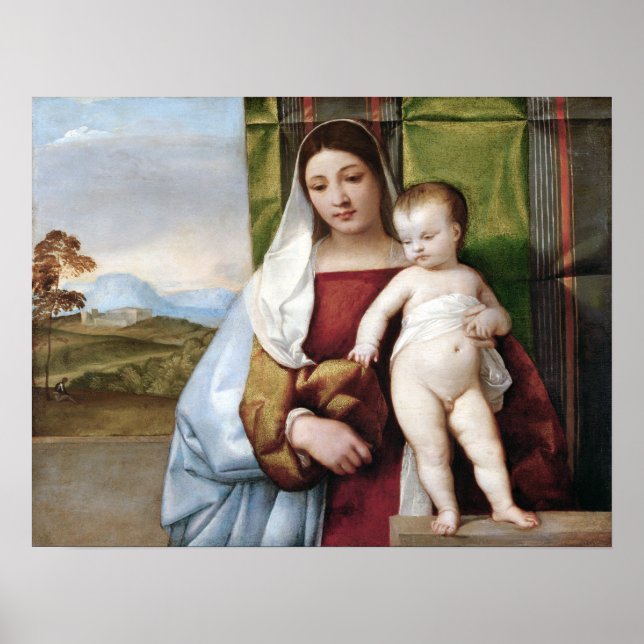 Titian Gypsy Madonna Poster (Front)
