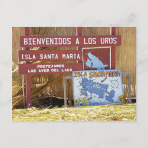 titicaca los uros postcard