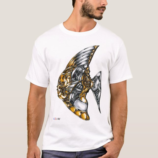 Title 00002 "Machine Fish" T-shirt (Front)