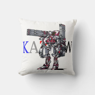 Title 00010 "High Output Particle Gun Three Series Throw Pillow
