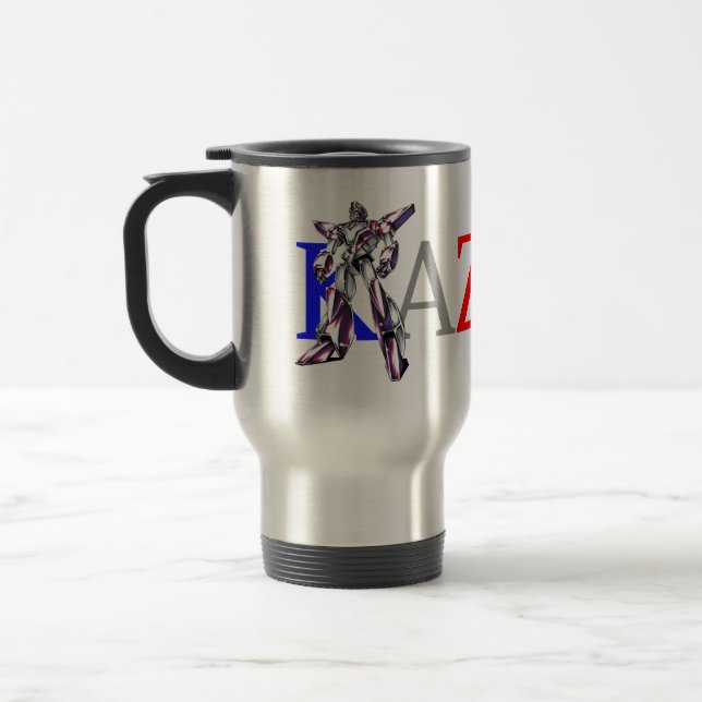 Title 00012 "Hero Robot Basic Body" Travel Mug (Left)