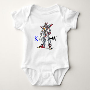 Title 00014 "The Main Character Fuselage" Baby Bodysuit