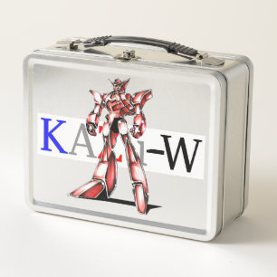 Title: 00016 "Ace Robot" Metal Lunch Box