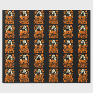 Title: A Ghoul Loves to Read Bookworm Halloween Gi Wrapping Paper