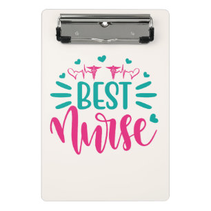TITLE Best Nurse Mini Clipboard – Personalized Me