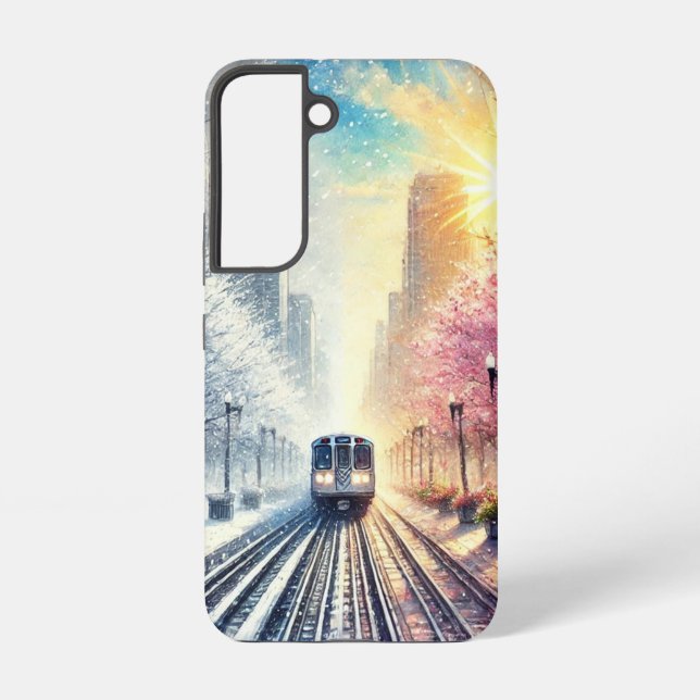 Title: Chicago Seasons Phone Case (Back)
