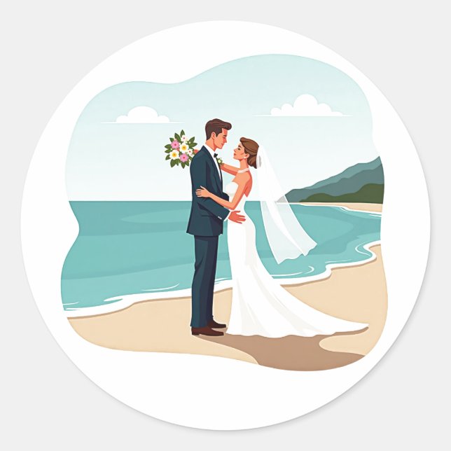 Title Classic Round Sticker (Front)