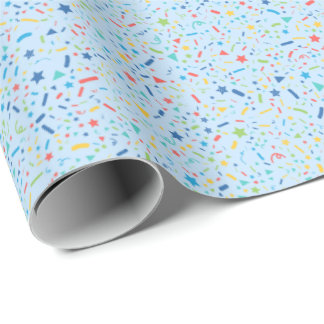 Title: Confetti Celebration Wrapping Paper