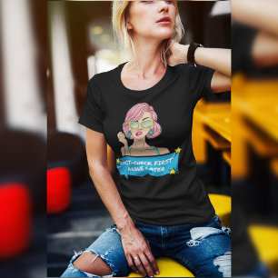 Title:  Fact-Check First Argue Later  Pop Art T-Shirt