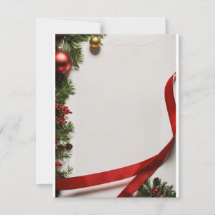Title: "Festive Wishes Unleashed: Personalized Chr Holiday Card