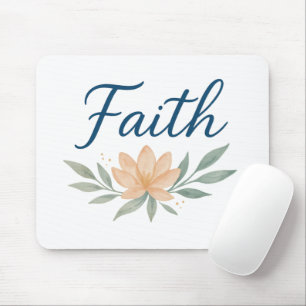 Title: Hold Faith Close — Light Always Returns Mouse Pad