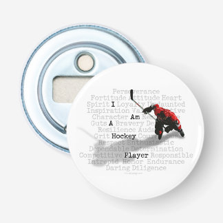 Title I am a Hockey Player Bottle Opener