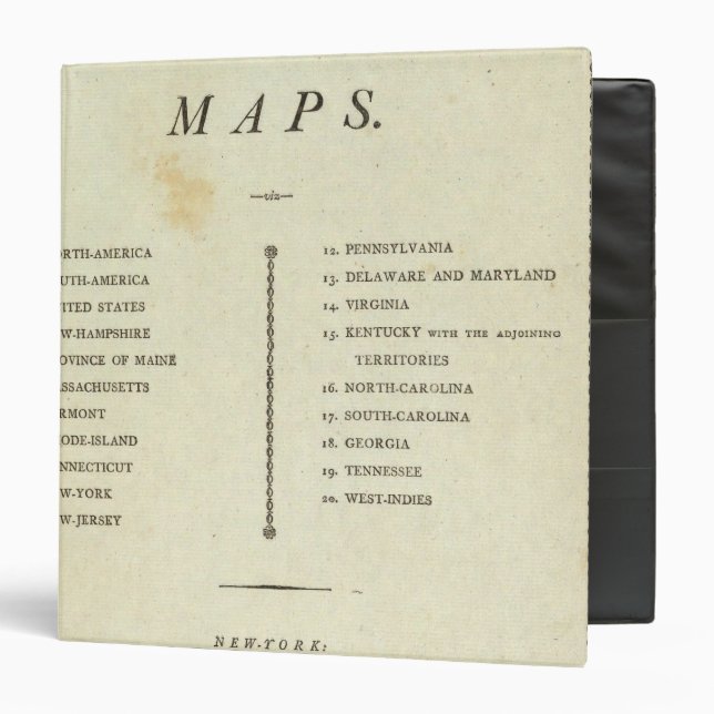 Title Page American atlas Binder (Front/Inside)