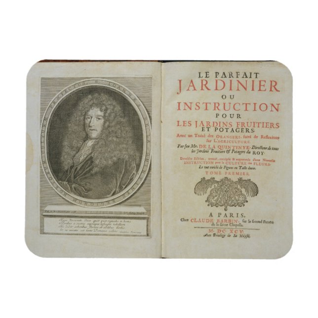 Title page and portrait frontispiece of the author magnet (Horizontal)